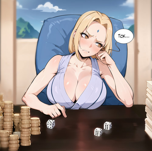 Naruto. Dice Game with Tsunade / Игра в кости с Цунаде